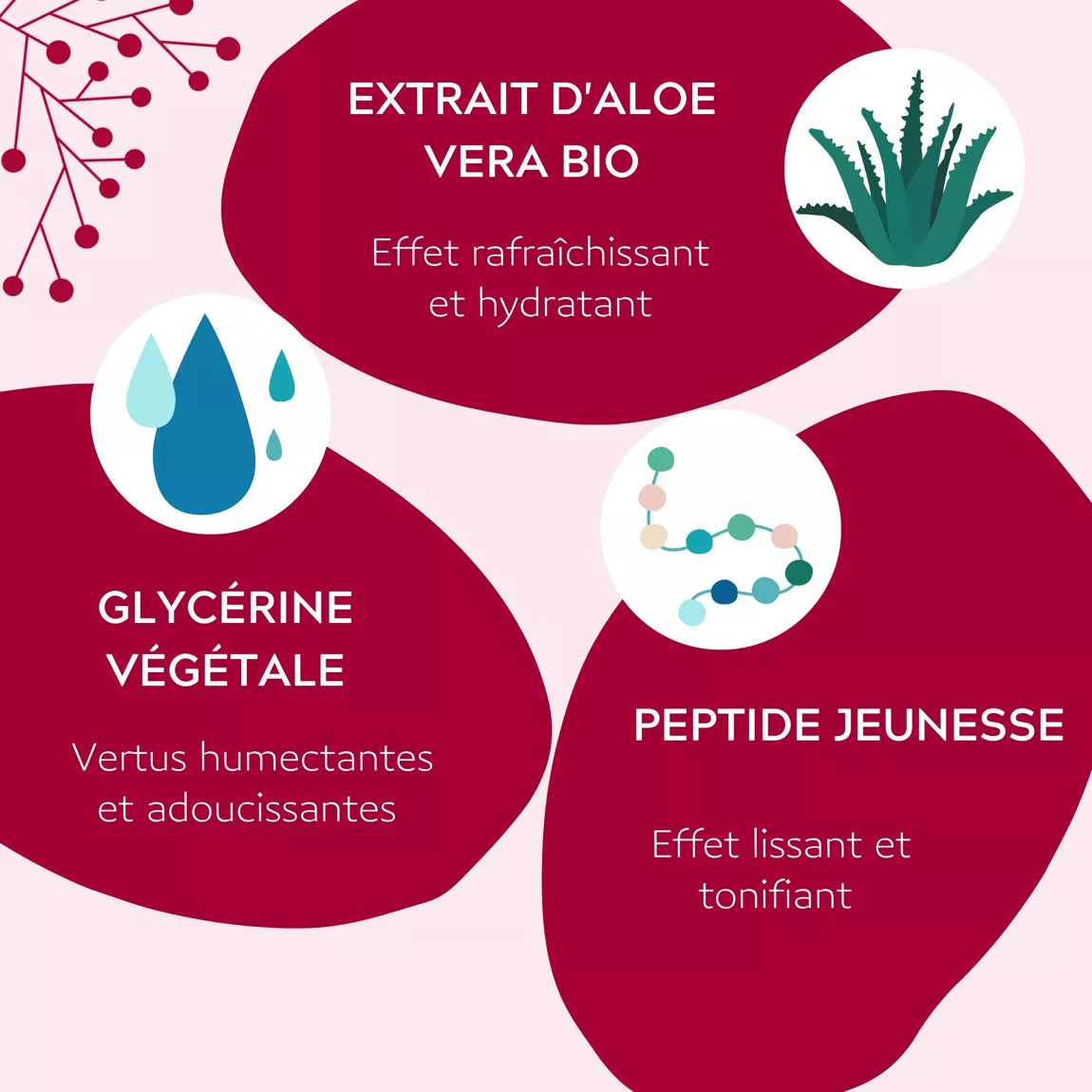 Masque Anti-âge visage tissu -coton organique- Coup d'Éclat certifié Bio Cosmos Organic - Ecocert