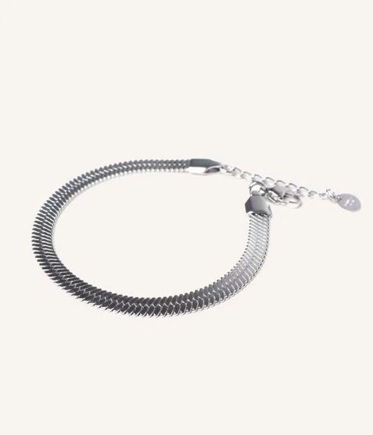 Bracelet chaîne Léto argent