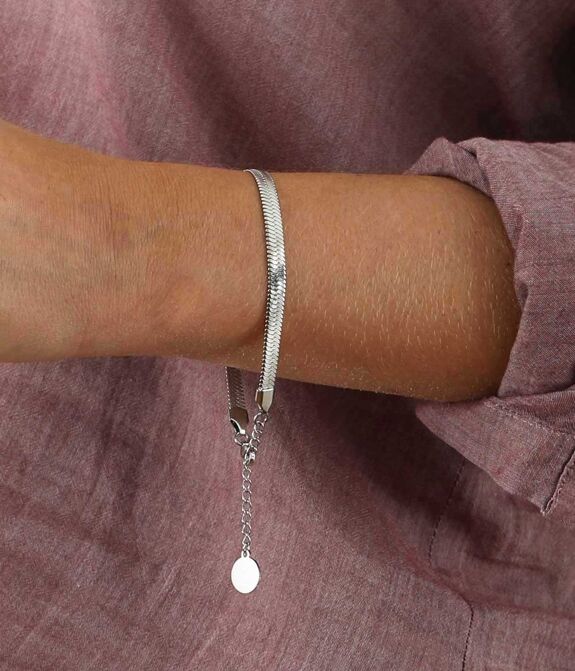 Bracelet chaîne Léto argent