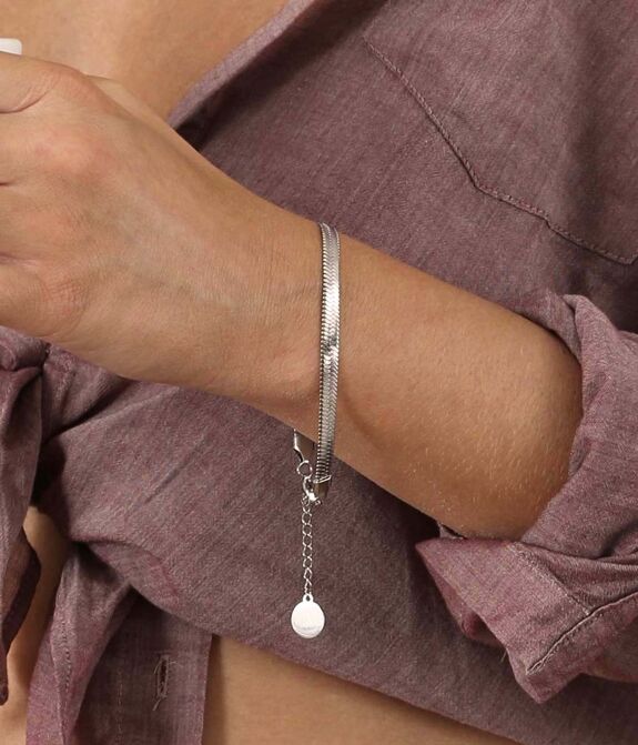 Bracelet chaîne Léto argent