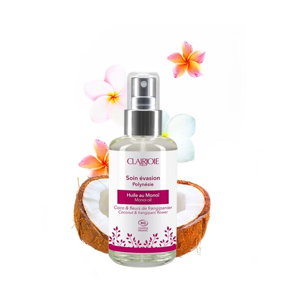 Huile au Monoï de Tahiti visage et corps certifiée bio 100ml