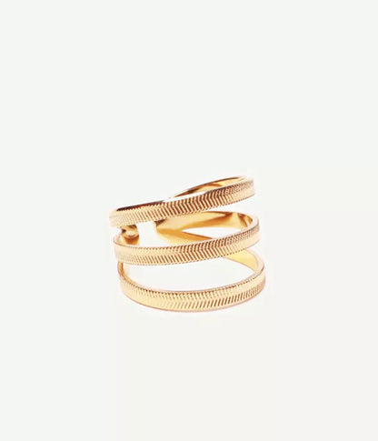 Bague triple réglable rang Bella | Bijoux faits main en France