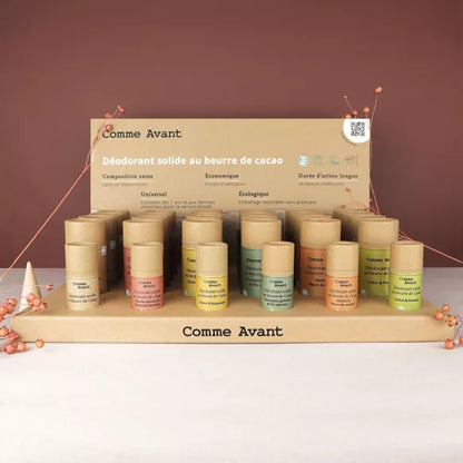 Déodorant naturel au beurre de cacao 6 parfums au choix