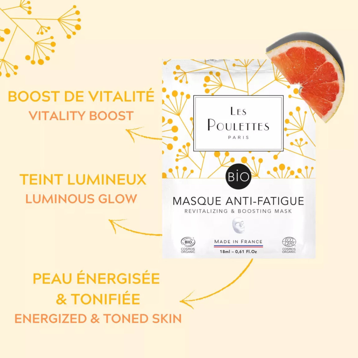 Résultats visibles – peau reposée et lumineuse – test d’usage – masque anti-fatigue