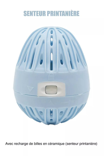 Boule de lavage bleue + recharge - senteur printanière