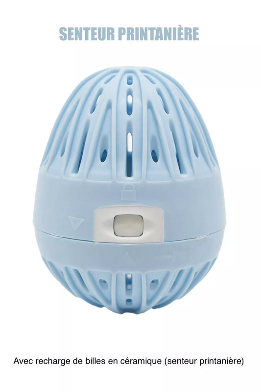 Boule de lavage bleue + recharge - senteur printanière