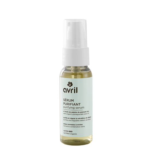 🌿 Sérum Purifiant Bio Avril 30ml – Peau Éclatante & Régulatrice